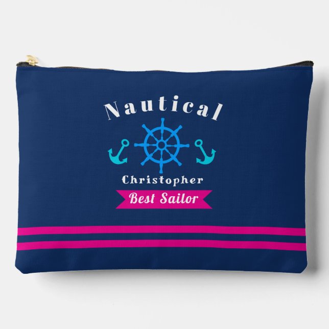 Pochette À Accessoires Marine Nautique (Recto)