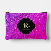 Marque-page personnalisé pailleté ombré rose chaud
