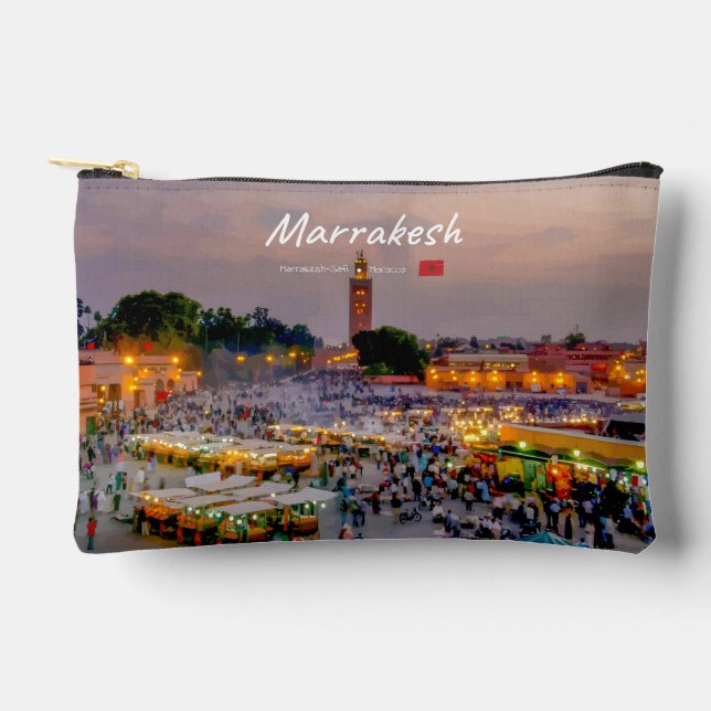 Pochette À Accessoires Marrakech, Maroc - Place Jemaa el Fnaa (Recto)