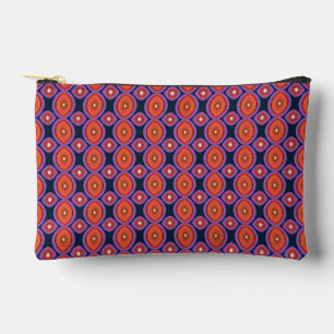 Pochette À Accessoires Maximaliste Moderne du Milieu du Siècle Noir Orang