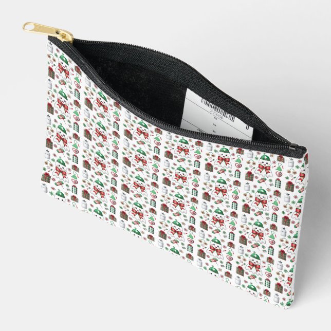 Pochette À Accessoires Médecin de vacances avec stéthoscope Noël Infirmiè (Ouvrir)