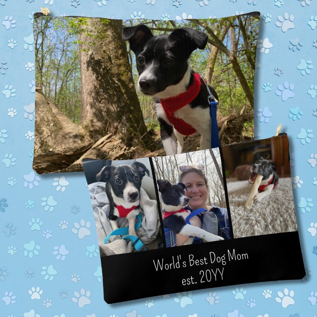 Pochette À Accessoires Meilleur chien du monde maman mignonne photo (Créateur téléchargé)