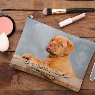 Pochette À Accessoires Meilleur Chien Maman Jamais Personnalisé Photo Et 