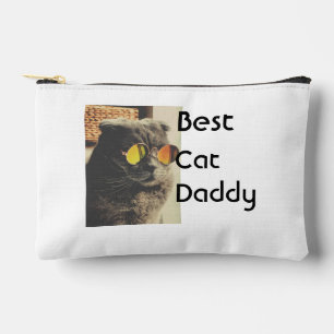 Pochette À Accessoires Meilleur modèle de cadeau de nom de photo de chat 
