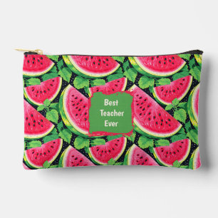 Pochette À Accessoires Meilleur Professeur de Tous les Temps Pastèque