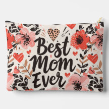Meilleure Maman Jamais Fleur Grand Accessoire Pouc