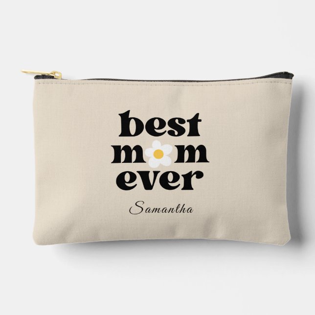 Pochette À Accessoires Meilleure Maman Personnalisée  (Recto)