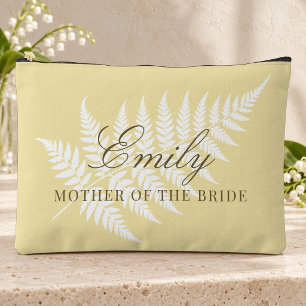 Pochette À Accessoires Mère de la Mariée Beurre Jaune Blanc Fougère Grand