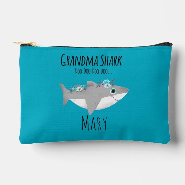 Pochette À Accessoires Mère-grand Requin personnalisé Doo Doo Doo (Recto)