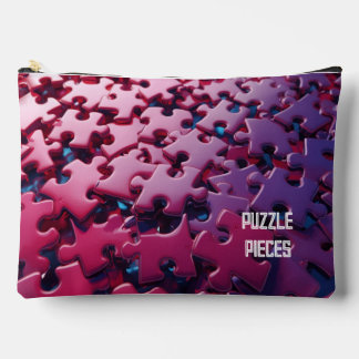 Pochette À Accessoires Midnight Magenta Puzzle Piece Keeper Pouch