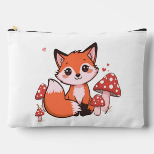 Pochette À Accessoires Mignon Ren Kawaii avec Champignons Dessin Animé
