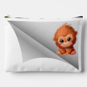 Pochette À Accessoires mignon singe sous le patch