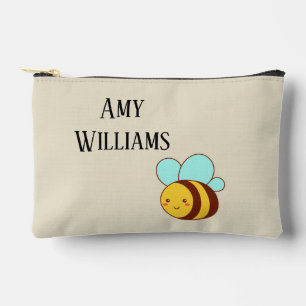 Pochette À Accessoires Mignonne abeille personnalisée 