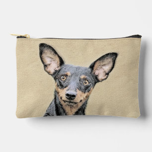 Pochette À Accessoires Miniature Pinscher Peinture mignonne Chien Art ori