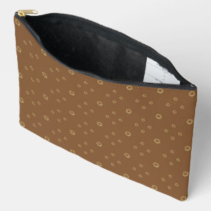 Pochette À Accessoires Mocha   Tournesol Zinnia Doré