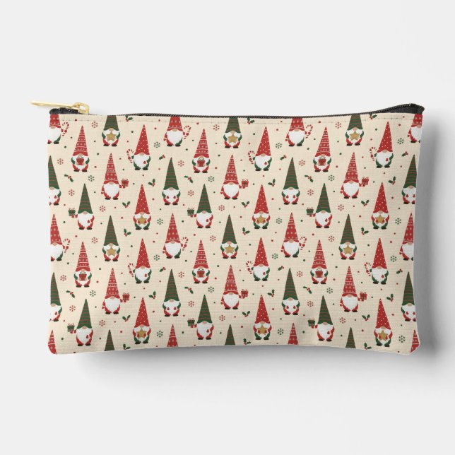Pochette À Accessoires Modèle de fête de gnome de Noël (Recto)