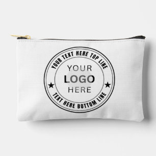 Pochette À Accessoires Modèle de nom de logo d'entreprise personnalisé