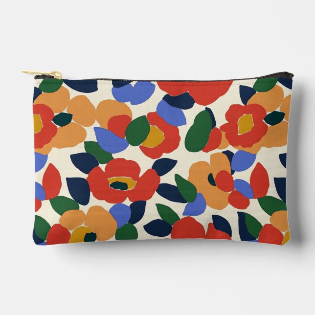 Pochette À Accessoires Modèle floral Abstrait en gras (Recto)