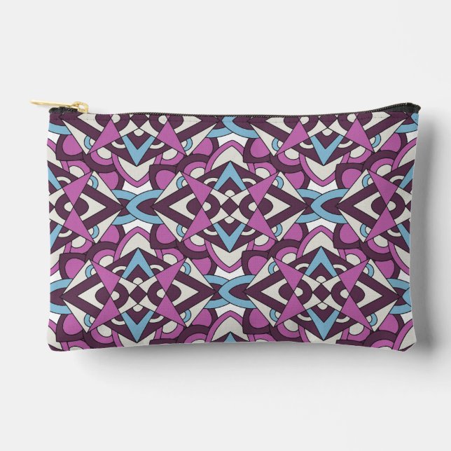 Pochette À Accessoires Modern Geometric Mosaic – Abstract Color Pattern (Recto)
