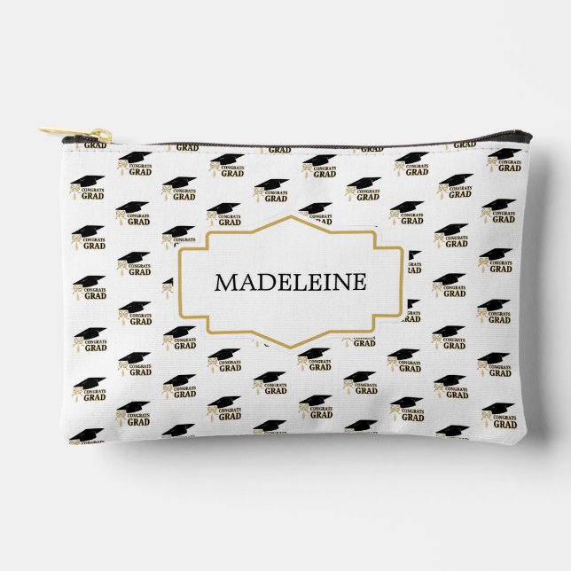 Pochette À Accessoires Modern Graduation Cap  and Tassel Gold (Recto)