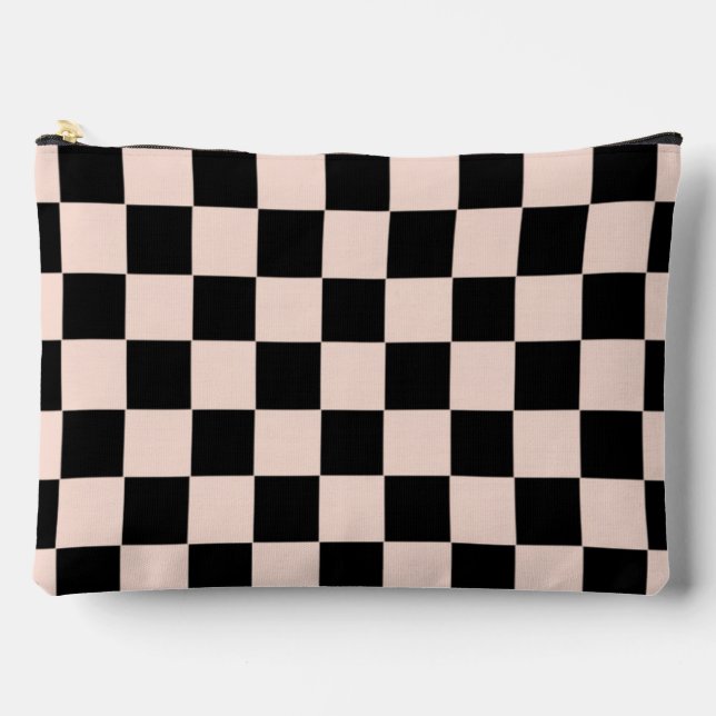 Pochette À Accessoires Moderne à carreaux (Recto)