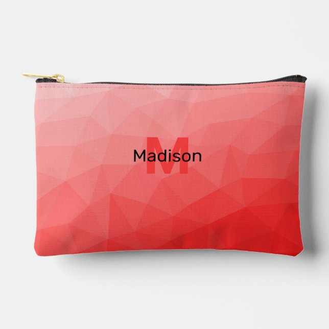 Pochette À Accessoires Monogramme à motif de maille géométrique à dégradé (Recto)