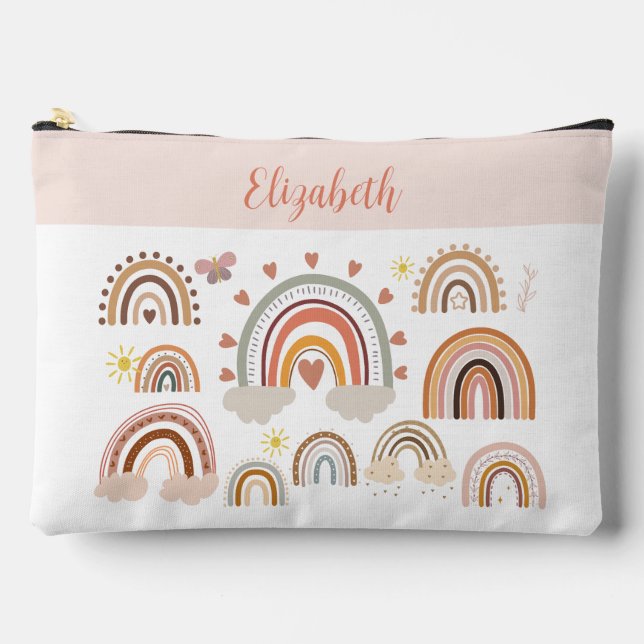 Pochette À Accessoires Monogramme arc-en-ciel Boho (Recto)