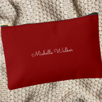 Monogramme classique moderne simple rouge et blanc