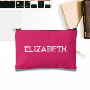 Pochette À Accessoires monogramme de police Hot Pink University