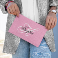 Monogramme fantaisie noir et blanc Rose