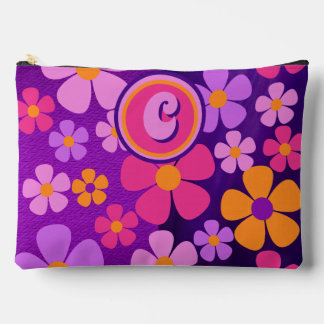 Pochette À Accessoires Monogramme Floral Fleur éclate vibrante
