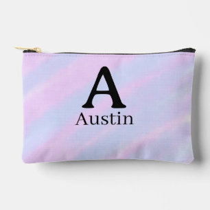 Pochette À Accessoires Monogramme majuscule masculine ajouter un nom past