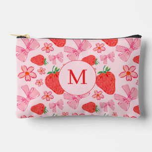 Pochette À Accessoires Monogramme Motif de la cave rose et de la fraise
