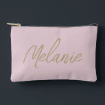 Pochette À Accessoires Monogramme Nom Élégant Moderne Minimaliste Rose Pâ<br><div class="desc">Pochette Accessoire Monogramme Nom Élégant Moderne Minimaliste Rose Pâle. Personnalisez avec style avec votre nom personnalisé.</div>