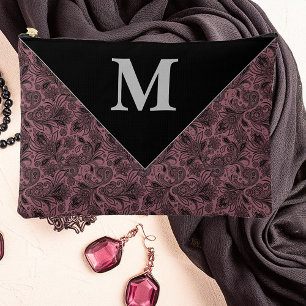 Pochette À Accessoires Monogramme paisley or et noir