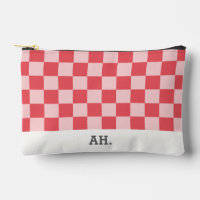 Monogramme Pink Checkerboard