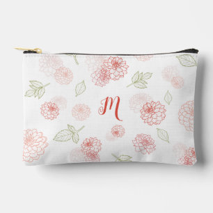 Pochette À Accessoires Monogramme rose preppy Floral