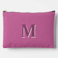 monogramme rose vif