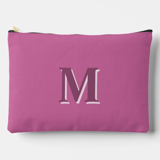 Pochette À Accessoires monogramme rose vif (Recto)