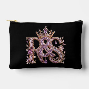 Pochette À Accessoires Monogramme RS Or & Cristal de Luxe