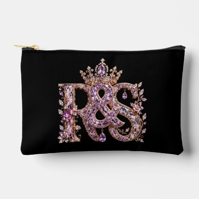 Pochette À Accessoires Monogramme RS Or & Cristal de Luxe (Recto)