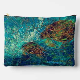 Pochette À Accessoires Mosaic Lg Ziphed_Bag Turtles Indigénérosité Accès