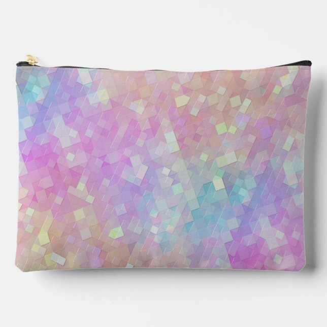Pochette À Accessoires mosaïque éclat holographique : (Recto)