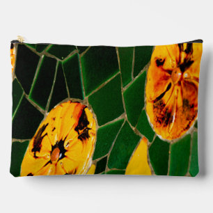 Pochette À Accessoires Mosaïque espagnole verte et jaune