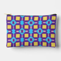 Motif abstrait bleu et jaune avec des carrés