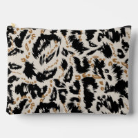 Motif abstrait de léopard africain bohème