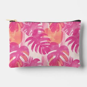 Pochette À Accessoires Motif abstrait simple avec feuilles de monstera, f