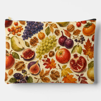 Pochette À Accessoires Motif aquarelle de récolte d'automne