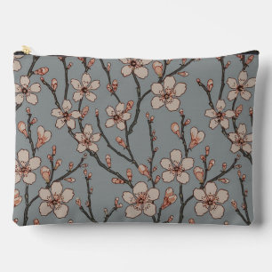 Pochette À Accessoires Motif Art Nouveau Fleur de Cerisier Antique