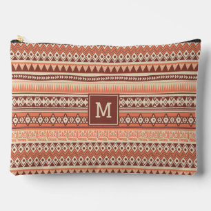 Pochette À Accessoires Motif Aztèque Tribal Personnalisé